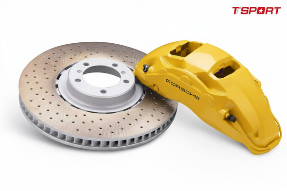 Porsche Front 10 POT & Rear 4 POT Complete Big Brake Retrofit Kit for Cayenne / Panamera / Taycan