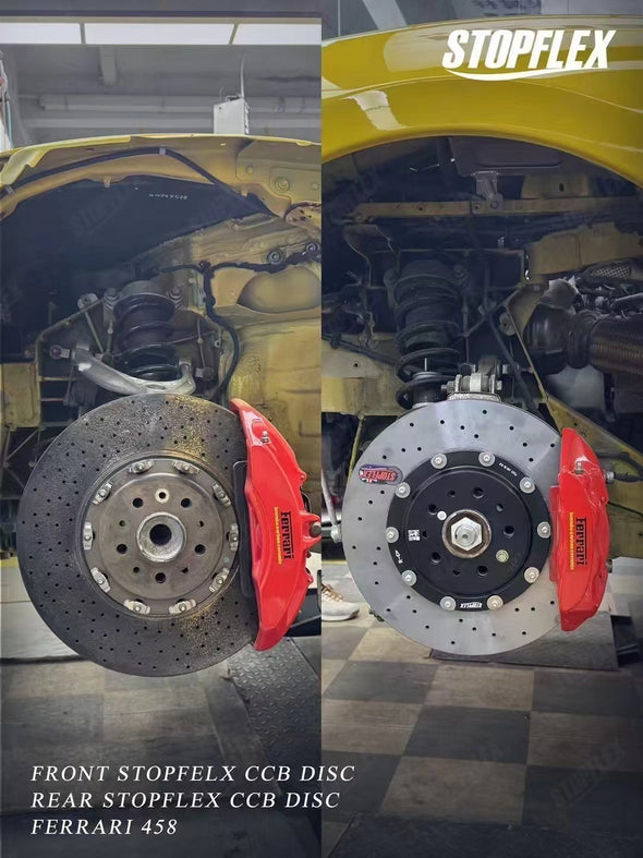 StopFlex Carbon Ceramic Brake Discs Set for Ferrari 488 GTB / GTS / Pista