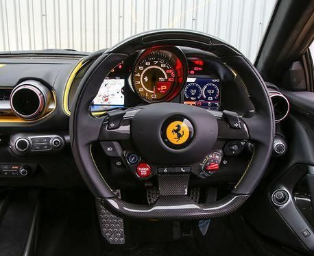 Ferrari 812 Superfast Leather & Carbon Fiber LED Steering Wheel