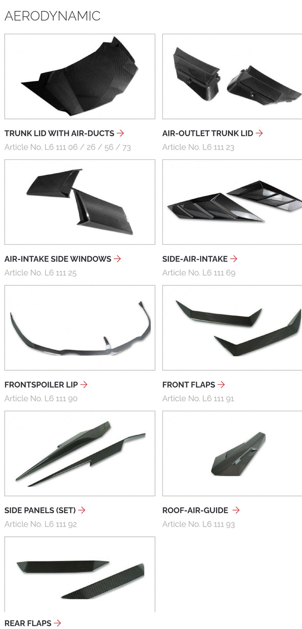 Novitec Carbon Fiber Aero Body Kit for Lamborghini Aventador SVJ