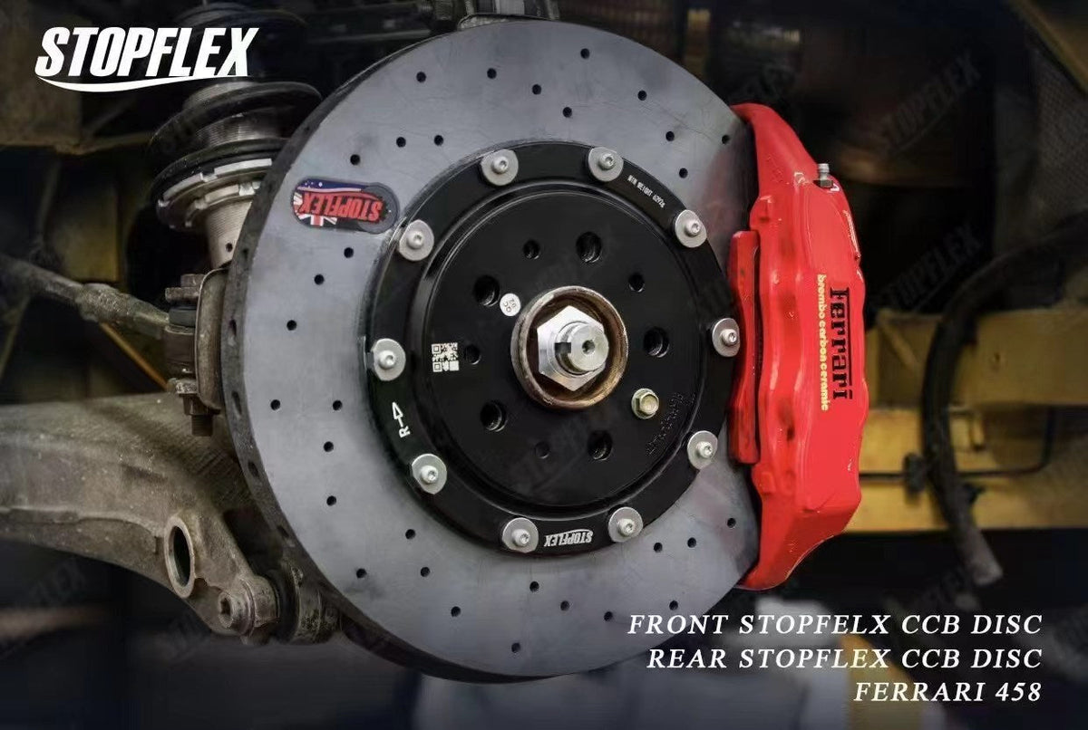 StopFlex Carbon Ceramic Brake Discs Set for Ferrari 488 GTB / GTS / Pi ...