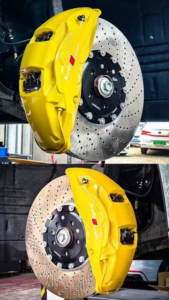 Akebono 10 POT x StopFlex Carbon Ceramic Disc Brake Kit for Audi S8 / RS7 / S7 / RS6 / S6 / RS5 / S5 / RS4 / S4