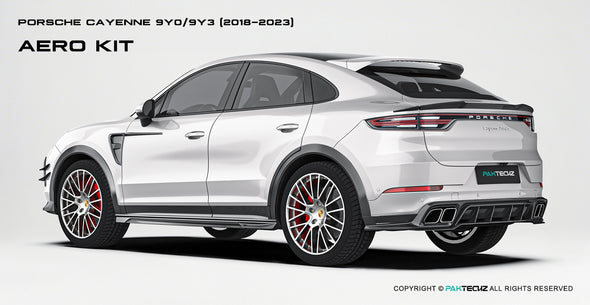 Paktechz Dry Carbon Fiber Aero Body Kit for Porsche Cayenne 9Y0 / Cayenne Coupe 9Y3 2018-2023