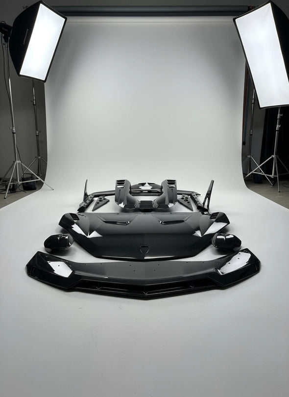 Duke Dynamics Dry Carbon Fiber Aero Body Kit Package for Lamborghini Revuelto LB744 Coupe & Roadster