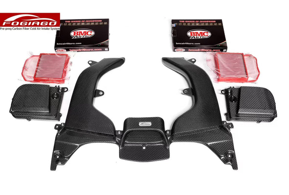 FOGIAGO Dry Carbon Fiber Cold Air Intake System for Mercedes-Benz AMG C43 (W205) 3.0T V6 M276