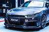 Karbel Carbon Dry Carbon Fiber Front Bumper Upper Valences for Audi MK3 TTS & TT S-Line 2015-2019