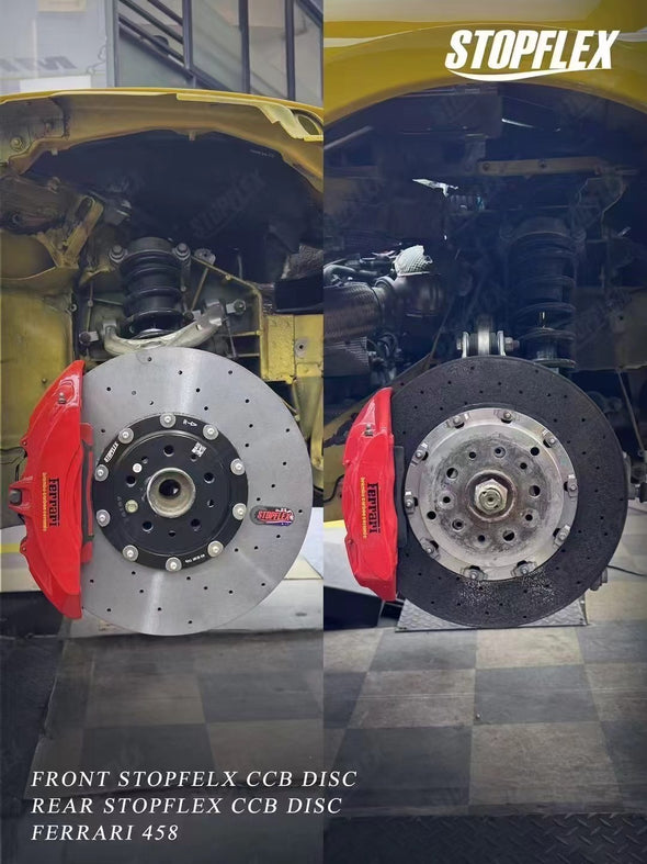 StopFlex Carbon Ceramic Brake Discs Set for Ferrari 488 GTB / GTS / Pista