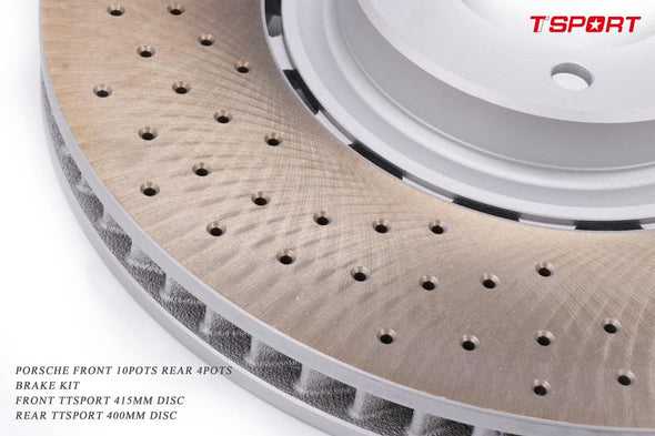 Porsche Front 10 POT & Rear 4 POT Complete Big Brake Retrofit Kit for Cayenne / Panamera / Taycan