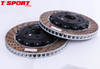 Two brake rotors with TTSport Forged branding on a white background