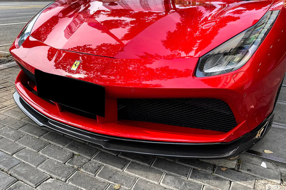 Carbonado 2015-2020 Ferrari 488 GTB / Spyder VRS Style Carbon Fiber Front Lip Spoiler