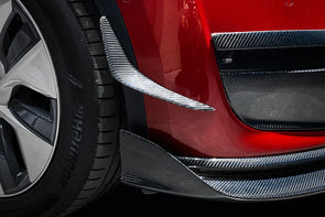 DarwinPro Carbon Fiber Front Bumper Canards for Tesla Model Y