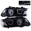 BMW E53 X5 Projector Black LED Headlight w/CCFL Angel Eyes