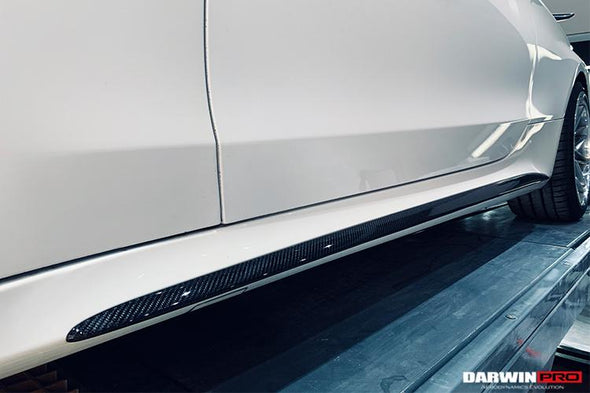 DarwinPro 2015-2018 Mercedes Benz W205 C63/S AMG Coupe Carbon Fiber Side Skirts Extension
