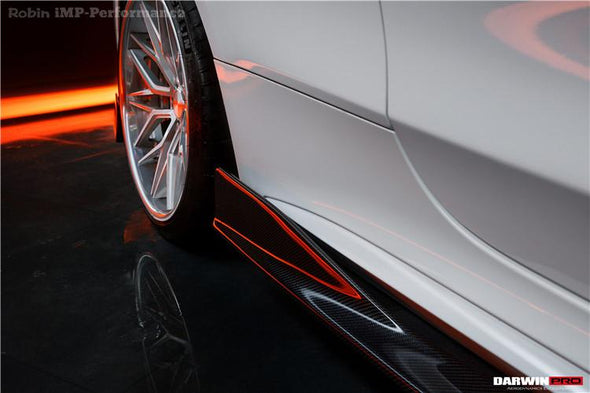 DarwinPro 2015-2018 Mercedes Benz C-Class Coupe IMP Style Carbon Fiber Side Skirts