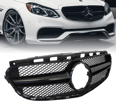 Mercedes-Benz E-Class Facelift Coupe W207 Full Gloss Black AMG E63 Style Front Grill