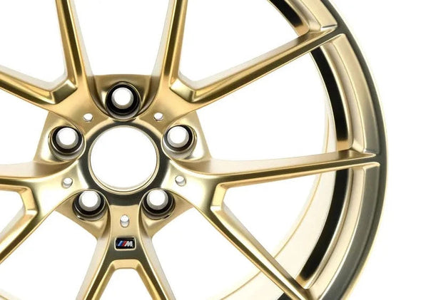 19" BMW M2 Frozen Gold 763M M Performance OEM Forged Wheels