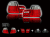 BMW 3-Series E46 Sedan Red & Smoked LED Taillight Set 1998-2001