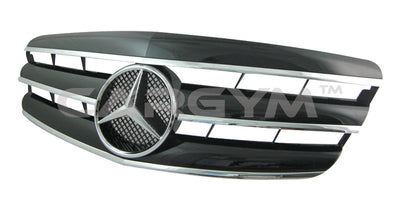 Mercedes-Benz 07-09 W221 S-Class Black & Chrome Front Grill Set