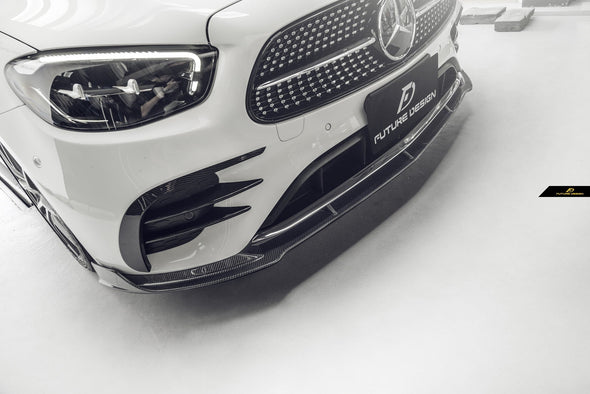 Mercedes-Benz W213 E-Class 2020+ Facelift Carbon Fiber Front Lip Spoiler by Future Design