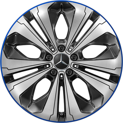 19" Mercedes-Benz EQC N293 5 Twin Spoke OEM Wheels