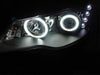 Acura CSX / Honda Civic 06+ Black Headlight with Angel Eyes