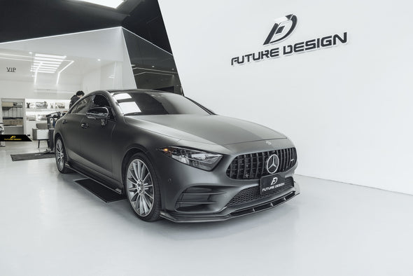 Mercedes-Benz W257 CLS Class 2019+ Facelift Carbon Fiber Front Lip Spoiler by Future Design