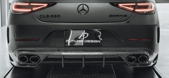 Mercedes-Benz W257 CLS Class 2019+ Facelift Carbon Fiber Rear Diffuser by Future Design