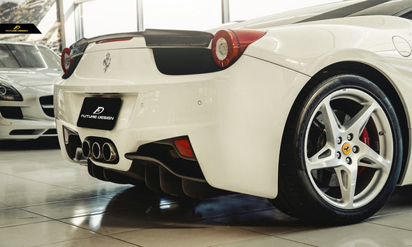 Future Design Dry Carbon Fiber Rear Spoiler Wing for Ferrari 458 Italia