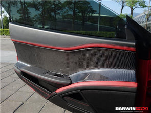 Darwinpro  2010-2015 Ferrari 458 Coupe/Spyder Carbon Fiber Door Panel Interior