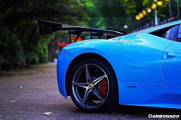 Carbondo 2010-2015 Ferrari 458 Coupe/Spider SR Style Carbon Fiber Rear Wing