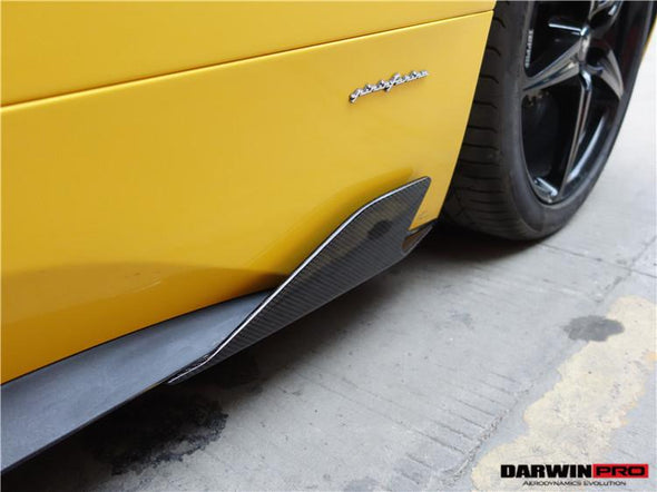 Darwinpro 2010-2015 Ferrari 458 Coupe/Spyder Speciale Style Carbon Fiber Side Skirts Canards