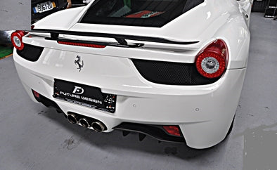 Future Design Carbon Fiber Novi Style Rear Spoiler Wing for Ferrari 458 Italia
