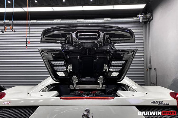 Darwinpro 2011-2015 Ferrari 458 Spyder Carbon Fiber Engine Hood Replacement