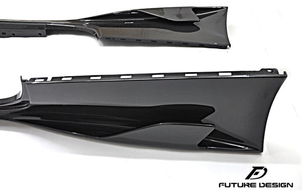 Future Design Dry Carbon Fiber Speciale Style Side Skirts for Ferrari 458 Italia / Spyder