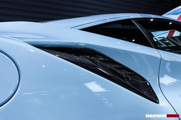 DarwinPro 2015-2020 Ferrari 488 GTB/Spyder Pista Style Quarter Panel Side Scoops