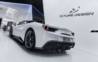 Future Design Carbon Fiber Side Skirts for Ferrari 488