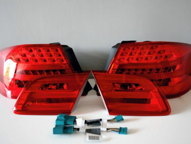 BMW E92 3-Series LCI Facelift OEM Red & Clear LED Taillight