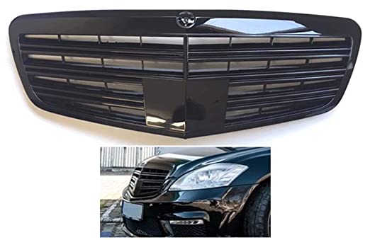 Mercedes-Benz 2010+ W221 S-Class AMG S65 Style Gloss Black Grill