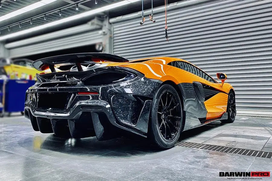 Darwinpro 2018-2021 McLaren 600LT Carbon Fiber Rear Bumper Side Canard ...