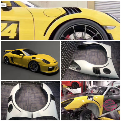 Porsche 718 / 981 Boxster & Cayman GT4 Clubsports Front Fenders