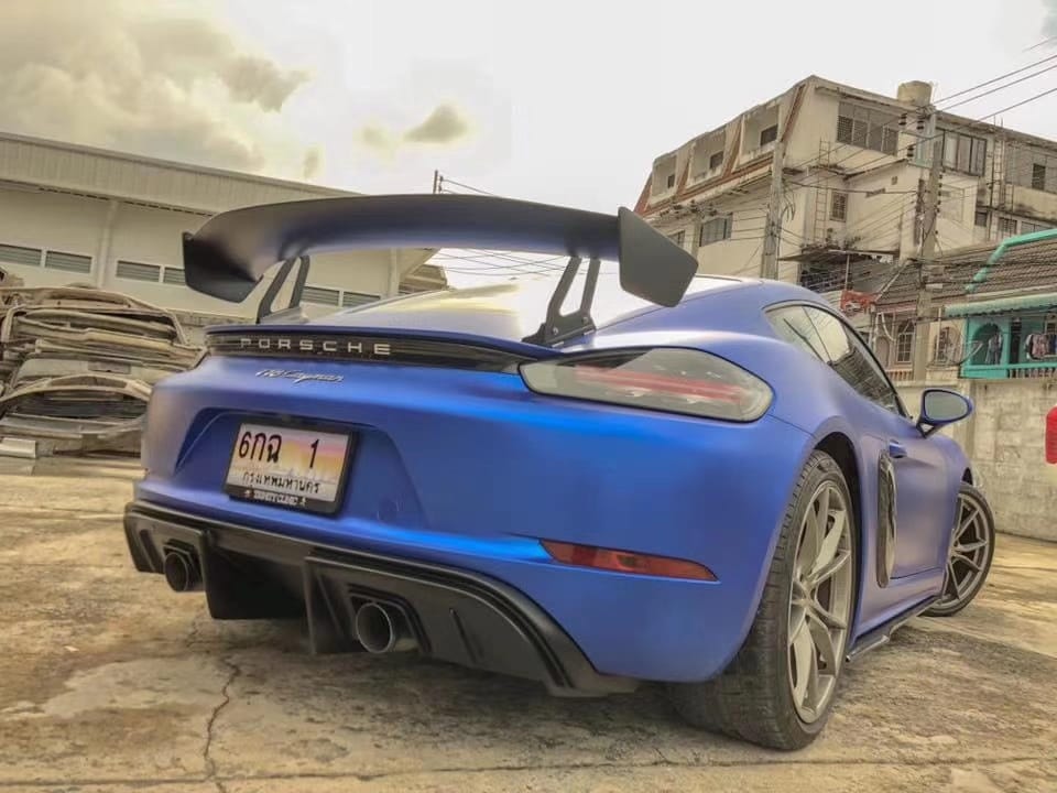 Porsche 718 Boxster Cayman GT4 Style Carbon Fiber Rear Diffuser – CarGym
