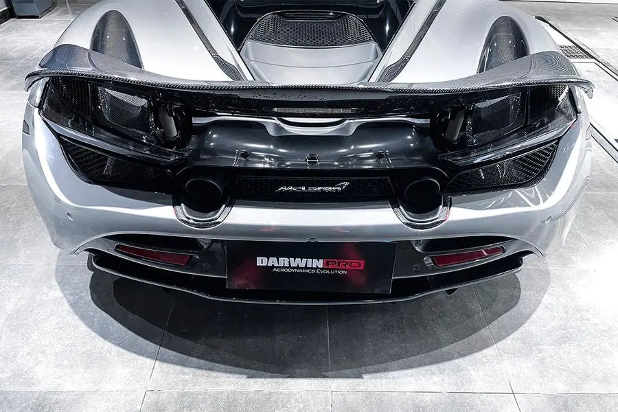 720s Rear DarwinPro 2017-2021 McLaren 720s Dry Carbon Fiber Rear Bumper Upper Ex ...