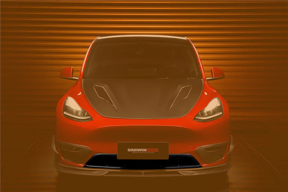 DarwinPro Carbon Fiber Front Bumper Grill for Tesla Model Y