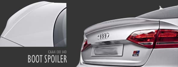 Audi A4 B8 Sedan C Style Carbon Fiber Rear Spoiler