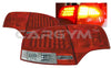 Audi A4 B7 2005-2008 Red & Clear LED Taillight