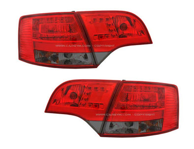 Audi A4 B7 Avant 2005-2008 Red & Smoked LED Taillight