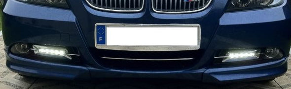 BMW 3-Series E90 2005+ LED DRL Daylight Bumper Lamp + Grill Set