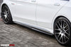 DarwinPro 2015-2021 Mercedes Benz W205 C63/S AMG Sedan Carbon Fiber Side Skirts Extension