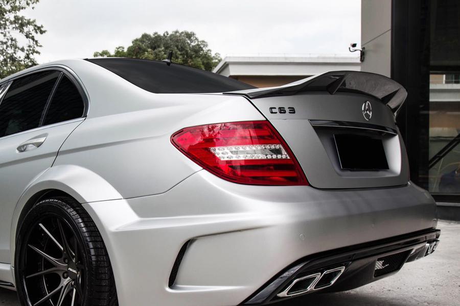 mercedes c class lip spoiler AutoTecknic Competition Carbon Trunk and a sophisticated appearance Mercedes C-Class W204 2008-2010 Front