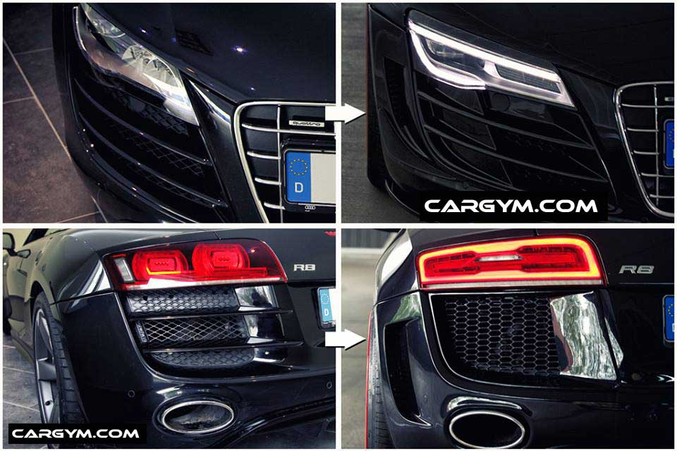 Audi R8 LED Headlight & Taillight Facelift Conversion – CarGym